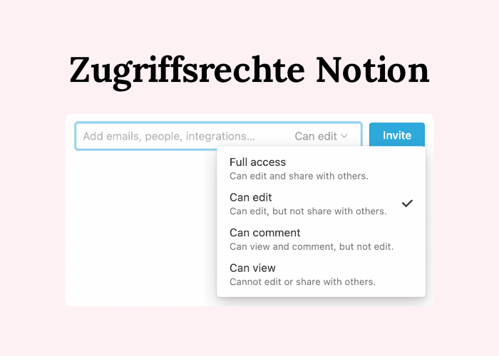 Notion Rechtemanagement