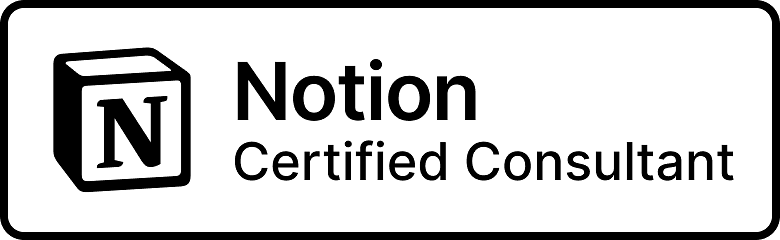 Certified Notion Consultant white V2307