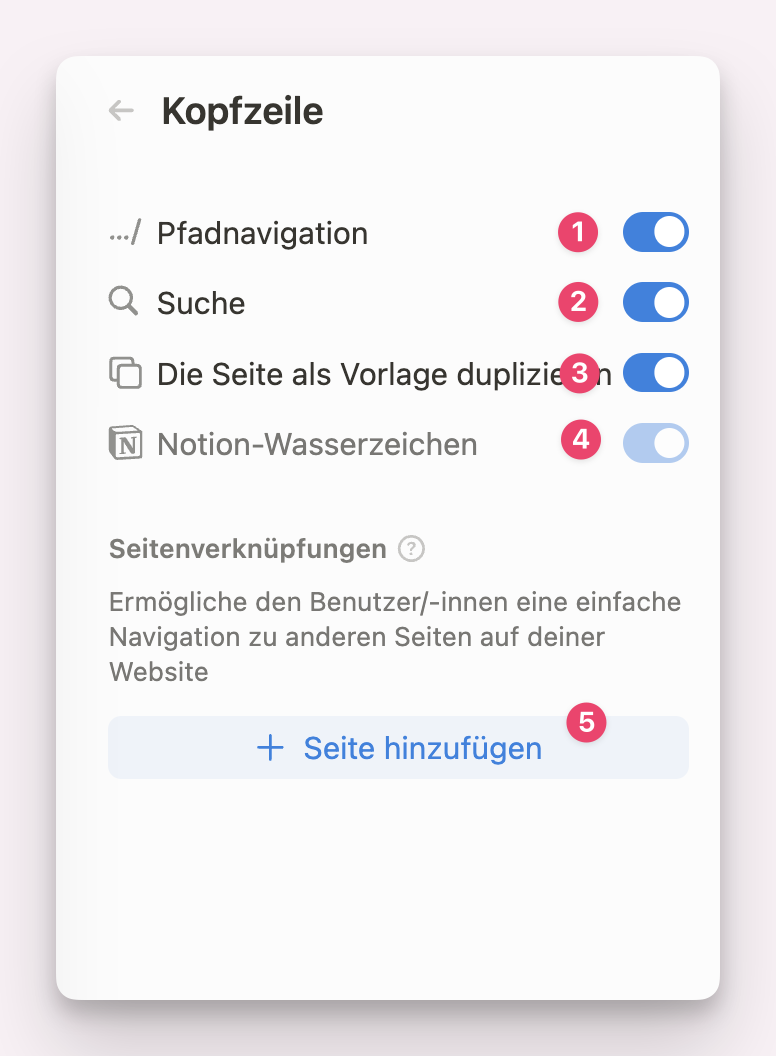 Notion Seite als Webseite veröffentlichen