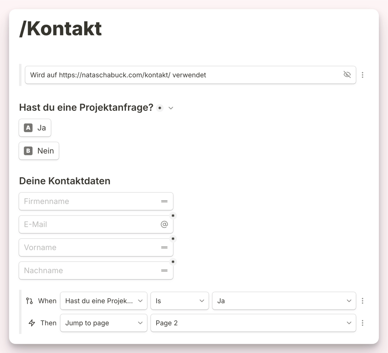 Formular für Notion