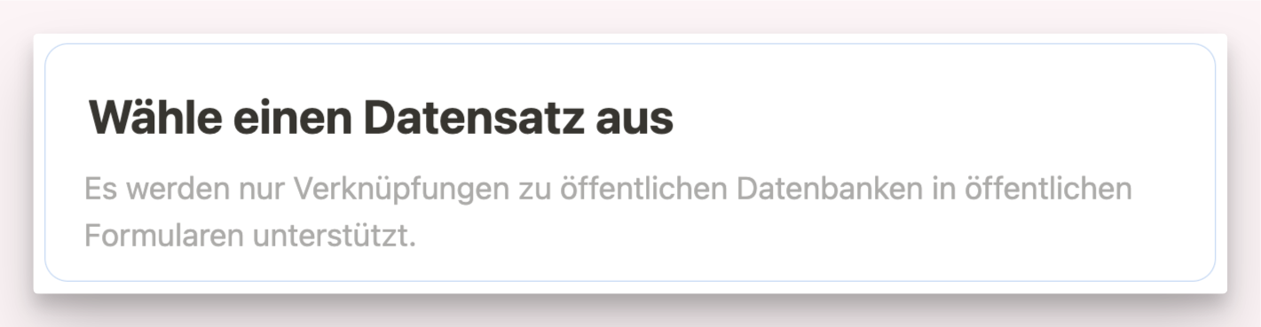 Notion Formular Funktion Verlinkte Datensaetze nicht unterstuetzt